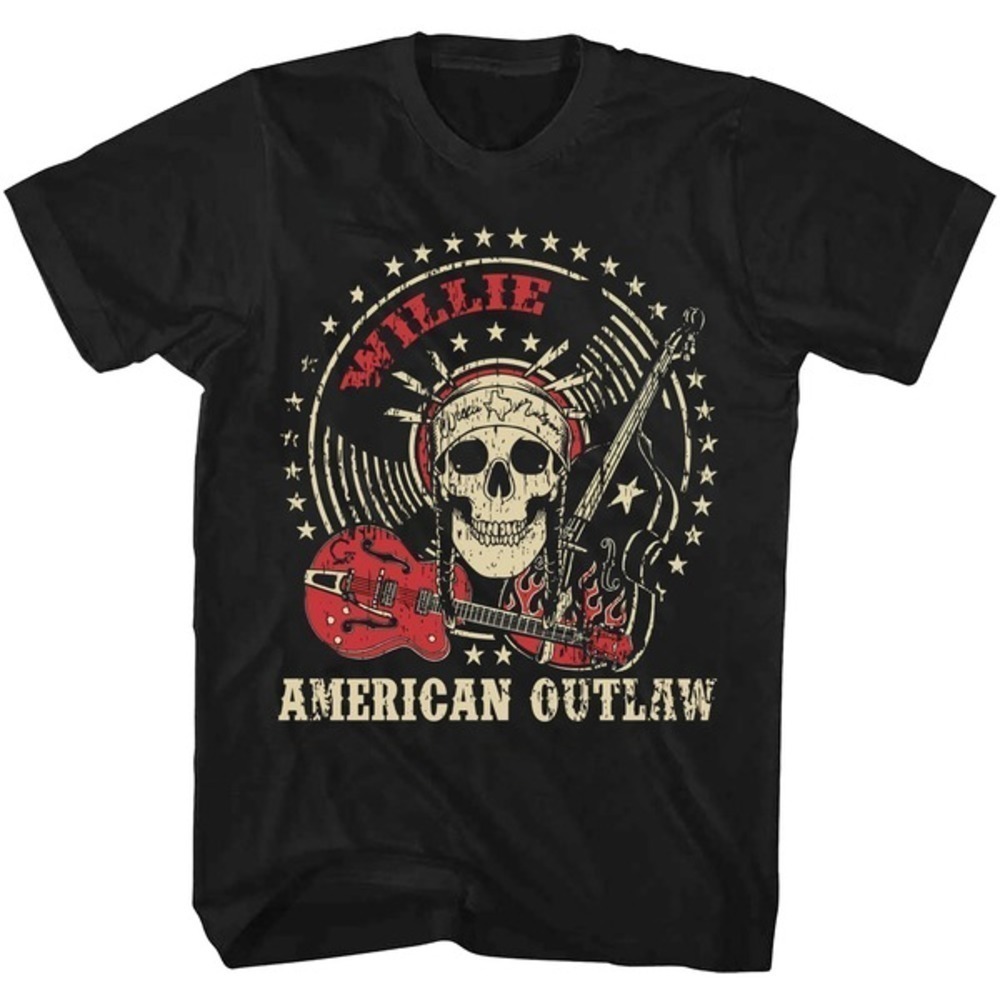 Willie Nelson Roll Me Up And Smoke Me Music Graphic T-Shirt